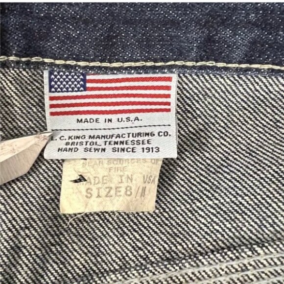 Vintage Pointer Brand Hunting Jeans Canvas Front Women's Sz 8 / M Inseam 28" - Picture 5 of 8